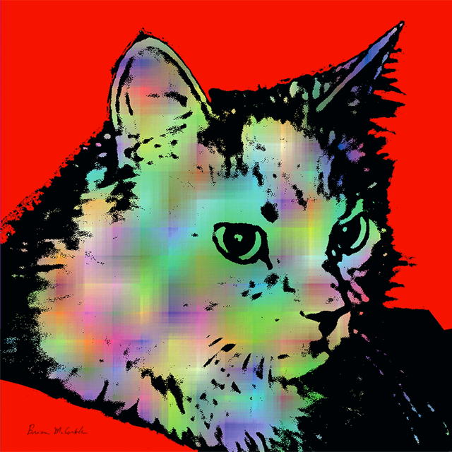 (image for) fluffy rainbow red
